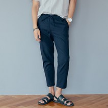 단군 남성용 워너비 린넨9부 밴딩팬츠