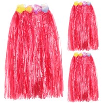 리빙다 훌라 스커트 60cm, 레드, 3개