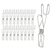 더리빙 다용도 후크 집게, 실버, 30개