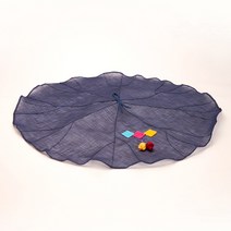 하율공방 고급 모시 전통 꽃방울 연잎 밥상보 곤색, 2개