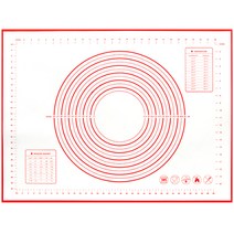 세븐프리 주방용 실리콘 반죽매트 특대형 레드, 1개
