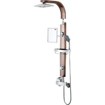 다인이엔지 다용도 선반형 해바라기 레인 샤워 욕실 수전 DB5070BR 황동, 1개