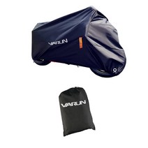 배런 오토바이 방수 커버 XXXXL + 파우치, 블랙, 1개