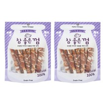 헬로도기 참좋은 반려동물 껌 225g, 연어 + 치킨 혼합맛, 2개