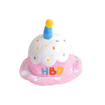 바잇미 강아지 생일파티케이크 모자 장난감, 혼합색상