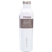 TYESO 진공단열 304스텐 보온보냉 보틀 텀블러, 화이트, 750ml