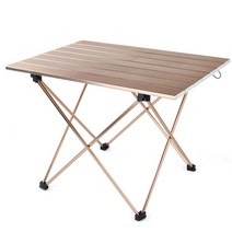초경량 알루미늄 접이식 캠핑 테이블, GOLD