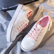 여성용 컬러코드 캐주얼 스니커즈