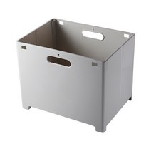 제이라이프 폴딩 접착 바구니, 그레이, 1개