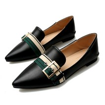 마켓에이 스틸레토 버클컬러 캐주얼 로퍼