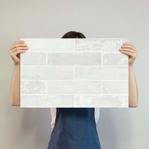 무지막지 풀바른 워터풀 조각벽지 42p, 베를린 스톤화이트