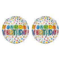 오브 HBD 레인보우 풍선, 혼합색상, 2개