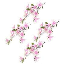 블럭마트 조화 11송이 목련꽃 4p, 핑크