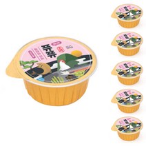 퓨퓨 고양이 간식 미니캔 황태 50g, 황태 + 연어 혼합맛, 6개