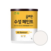 페인트인포 올바른 수성 페인트 1L, 화이트