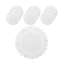플라이토 실리콘 레이스 컵받침 10p, 화이트