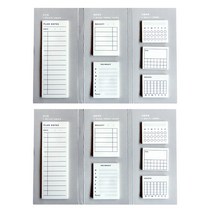 자기관리 점착메모지 세트, 혼합색상, 2세트