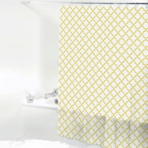 앤티스 라온 샤워커튼 골드 150 x 180 cm, 1개
