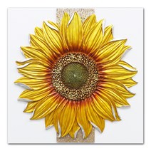 인테리어 마블액자 황금해바라기(대), 단품