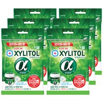 롯데제과 자일리톨 알파 껌 리필, 84g, 6개