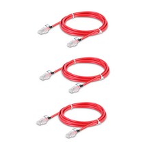 LS전선 UTP CAT.5E 10/100mbps 다이렉트 제작 랜케이블 1m, 빨강, 3개