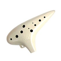 예성 플라밍 오카리나 + 케이스 + 목걸이 세트, 아이보리