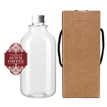 공병 ARB520 투명 520ml + 캡 실버 + 박스 + 스티커 2 세트, 1세트