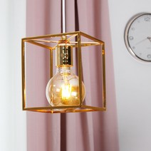 플랜룩스 큐브 펜단트 조명, 골드