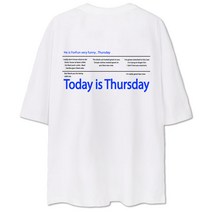 벤힛 Thursday 오버핏 남녀공용 반팔티셔츠