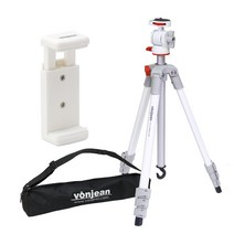 본젠 삼각대 화이트 VT-350M + 스마트폰 그립 거치대 화이트, VT-350M(삼각대 + 거치대)