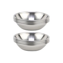 업소용 스텐 무광 굽찬사라 접시세트 2호, 1세트, 접시 10p