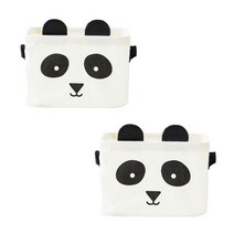 더자카 큐트 애니멀 컬러 바스켓 Free, 화이트, 2개