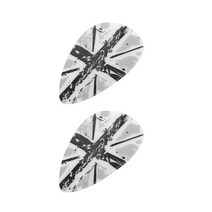 아리코 미니 F54 F55 F56 스피커 인테리어 튜닝스티커, 영국 국기 흑백 그래비티, 2개