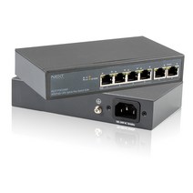 넥스트 4포트 POE 업링크 2포트 스위칭허브, NEXT-POE306EF