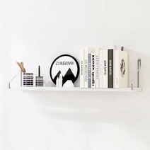 가팡 인테리어 나무 벽 선반 V, 화이트