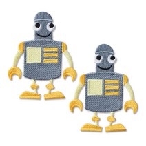 스타일 자수 와펜, 짱구로봇, 2개