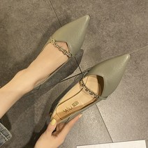 올나인 라운드 버클 스트랩 하이힐