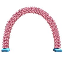 리빙다 은박 아치 가랜드 풍선 70p, 단색하트핑크