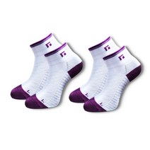 인콘트로 샷 이글 골프양말 여성용 2켤레, 보라