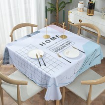 알럽홈 주방 패브릭 정사각 식탁보, Type3, 80 x 80 cm