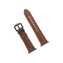 비쉐르 애플워치 3/4/5 엘라인 레더 밴드 (42/44mm 호환 가능), 브라운, 1개
