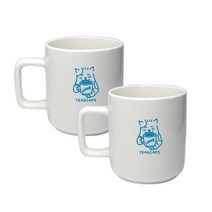 티스카페 스퀘어 머그 S 300ml, 티티 화이트, 2개