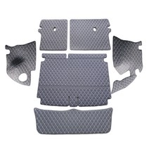 차팡 일반원단 트렁크매트 풀세트 + 벨크로 까끌이 15p + 보들이 15p, 블랙+아이보리, 니로 EV 5인승 2020년형(스피커 유), 기아