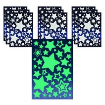 핑크풋 야광 별 스티커 큰별, 혼합색상, 10개