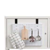 타공판닷컴 싱크대 후크, 블랙, 2개