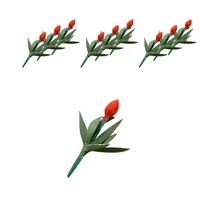 프레스 튤립 디오라마 조경재료 10p, 레드