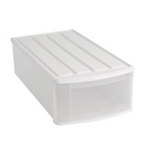 아이리스 1단 대형 투명 플라스틱 서랍장 EL, 혼합색상, 1개