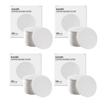 칼딘 핸드드립 라운드 커피필터 60mm, 100개입, 4개