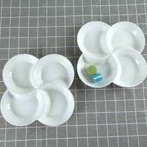 레겐보겐 퓨어화이트 네칸 나눔접시 웨이브, 화이트, 2개