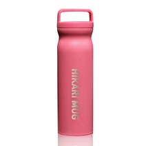 히카리 스텐 대용량 진공 보온보냉병, 핑크, 720ml